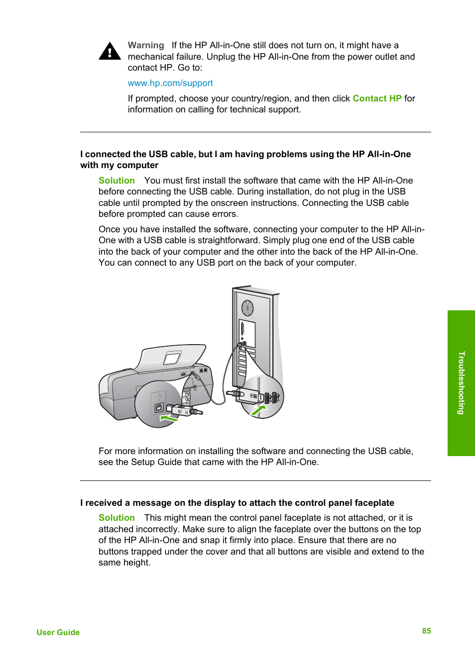 HP Officejet 4314 All-in-One Printer User Manual | Page 88 / 133