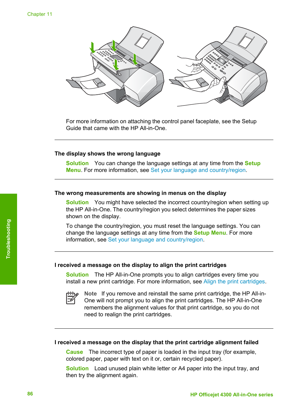 HP Officejet 4314 All-in-One Printer User Manual | Page 89 / 133