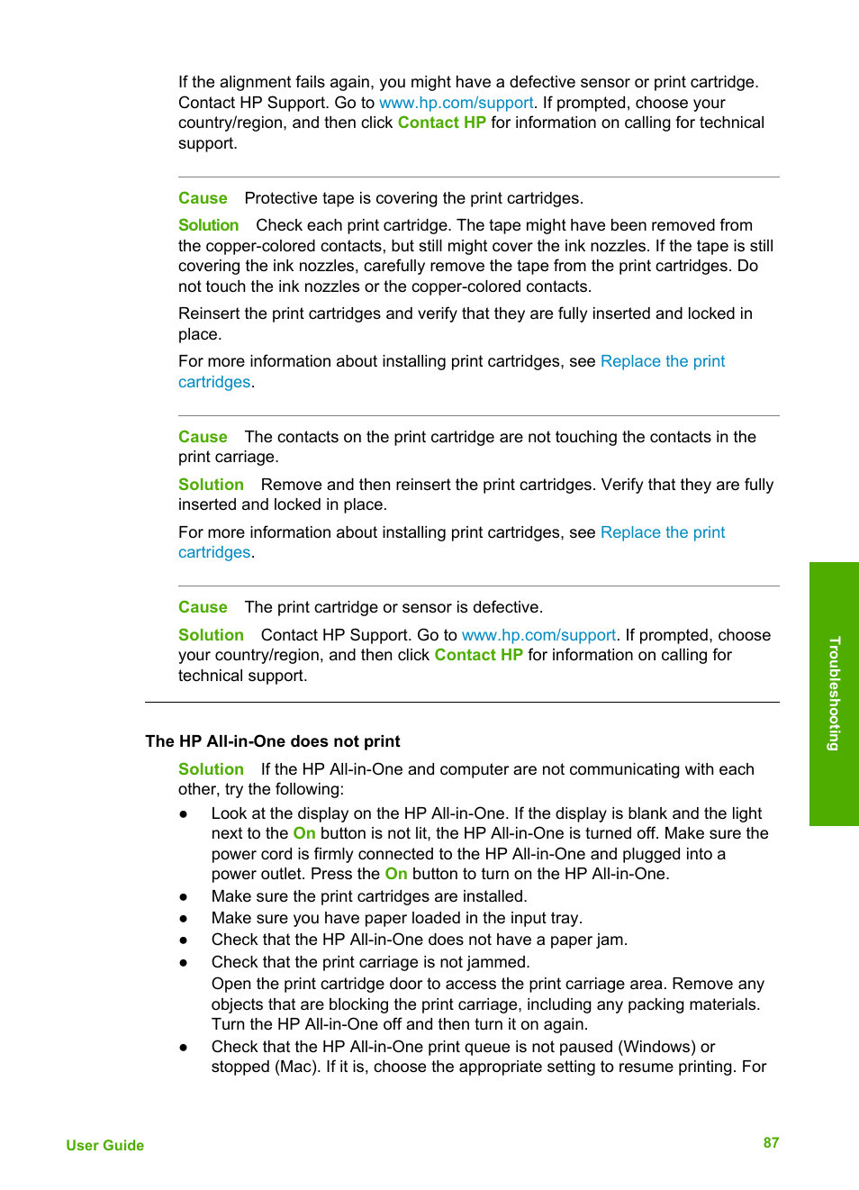HP Officejet 4314 All-in-One Printer User Manual | Page 90 / 133