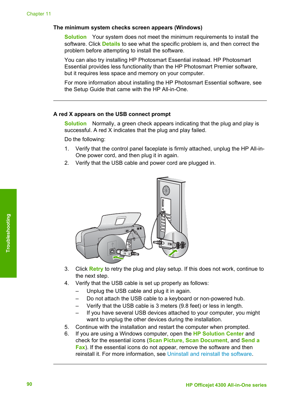 HP Officejet 4314 All-in-One Printer User Manual | Page 93 / 133