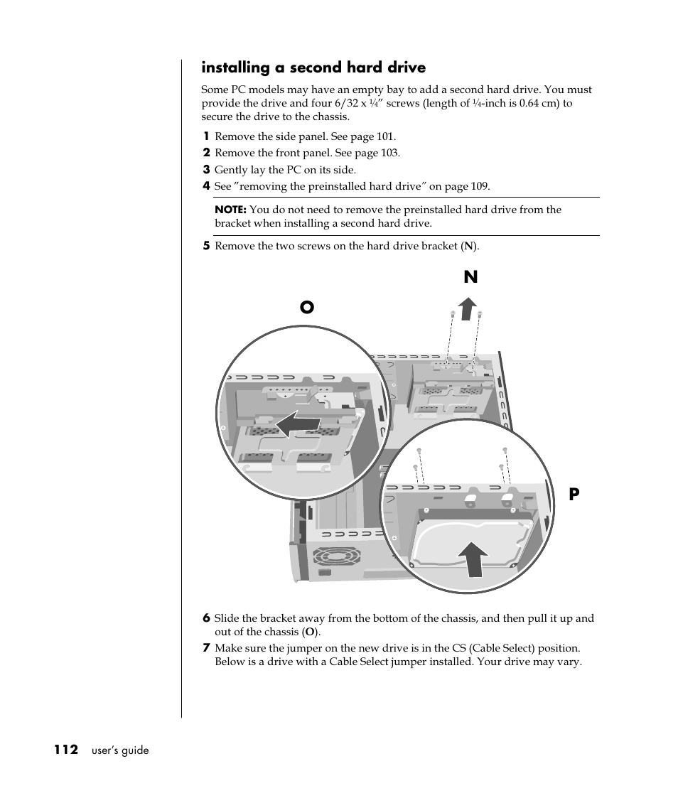 On p | HP Pavilion t350.uk Desktop PC User Manual | Page 120 / 156