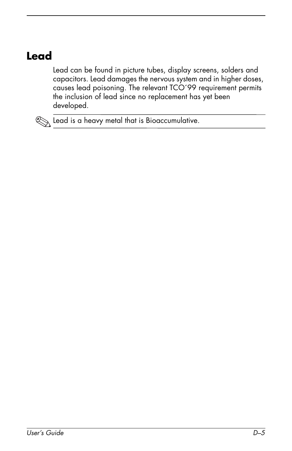 Lead | HP Pavilion v72 17 inch CRT Monitor User Manual | Page 41 / 42