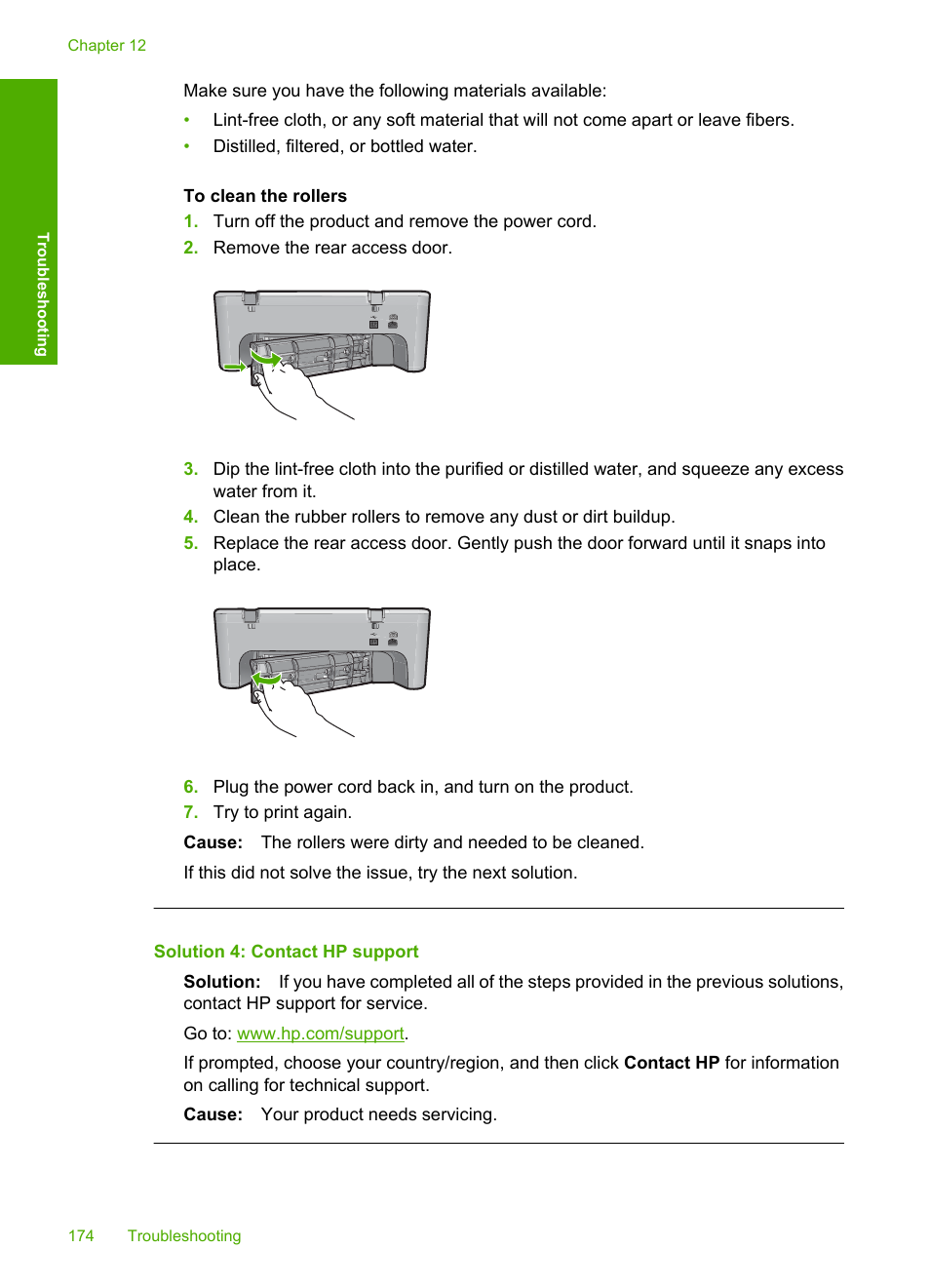 Solution 4: contact hp support | HP Deskjet F4210 All-in-One Printer User Manual | Page 176 / 220
