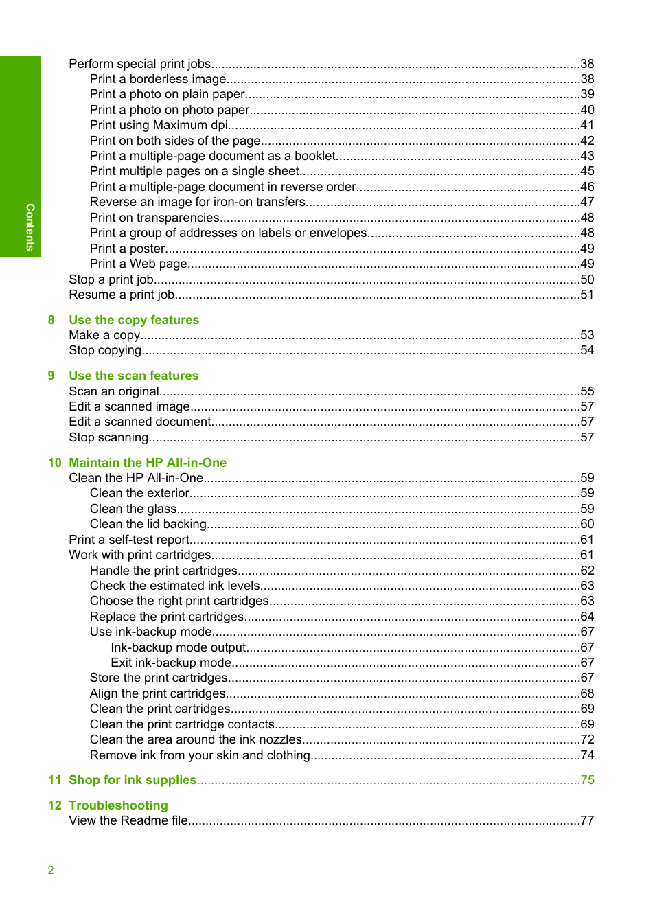 HP Deskjet F4210 All-in-One Printer User Manual | Page 4 / 220
