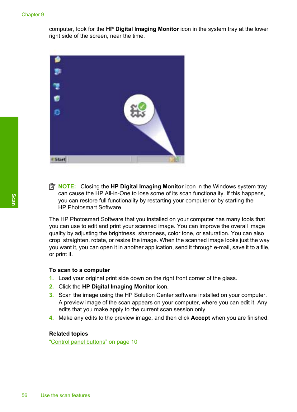 HP Deskjet F4210 All-in-One Printer User Manual | Page 58 / 220