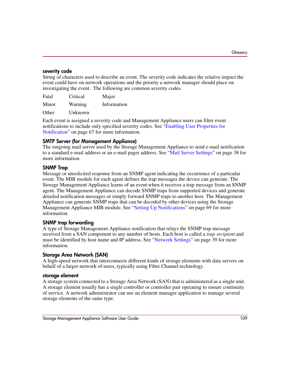 HP OpenView Storage Management Appliance and Software User Manual | Page 125 / 132