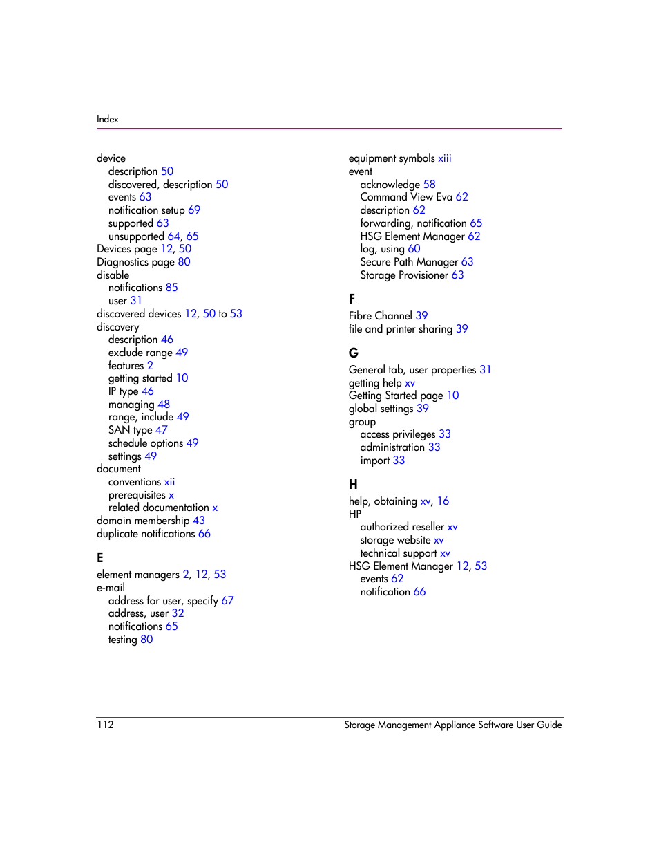 HP OpenView Storage Management Appliance and Software User Manual | Page 128 / 132