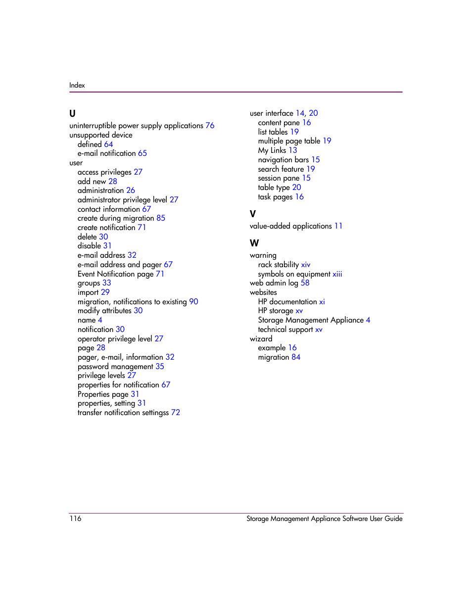 HP OpenView Storage Management Appliance and Software User Manual | Page 132 / 132