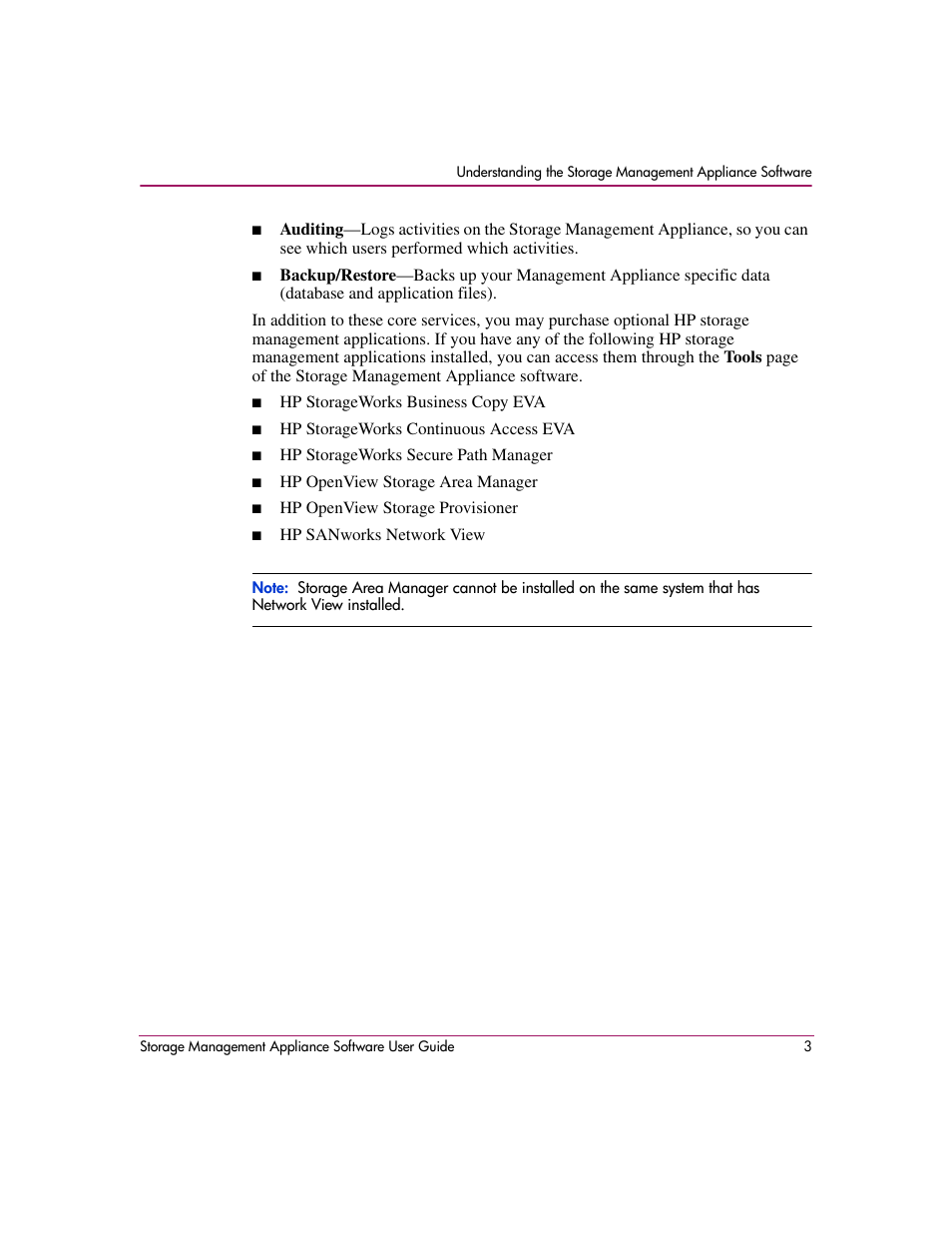 HP OpenView Storage Management Appliance and Software User Manual | Page 19 / 132