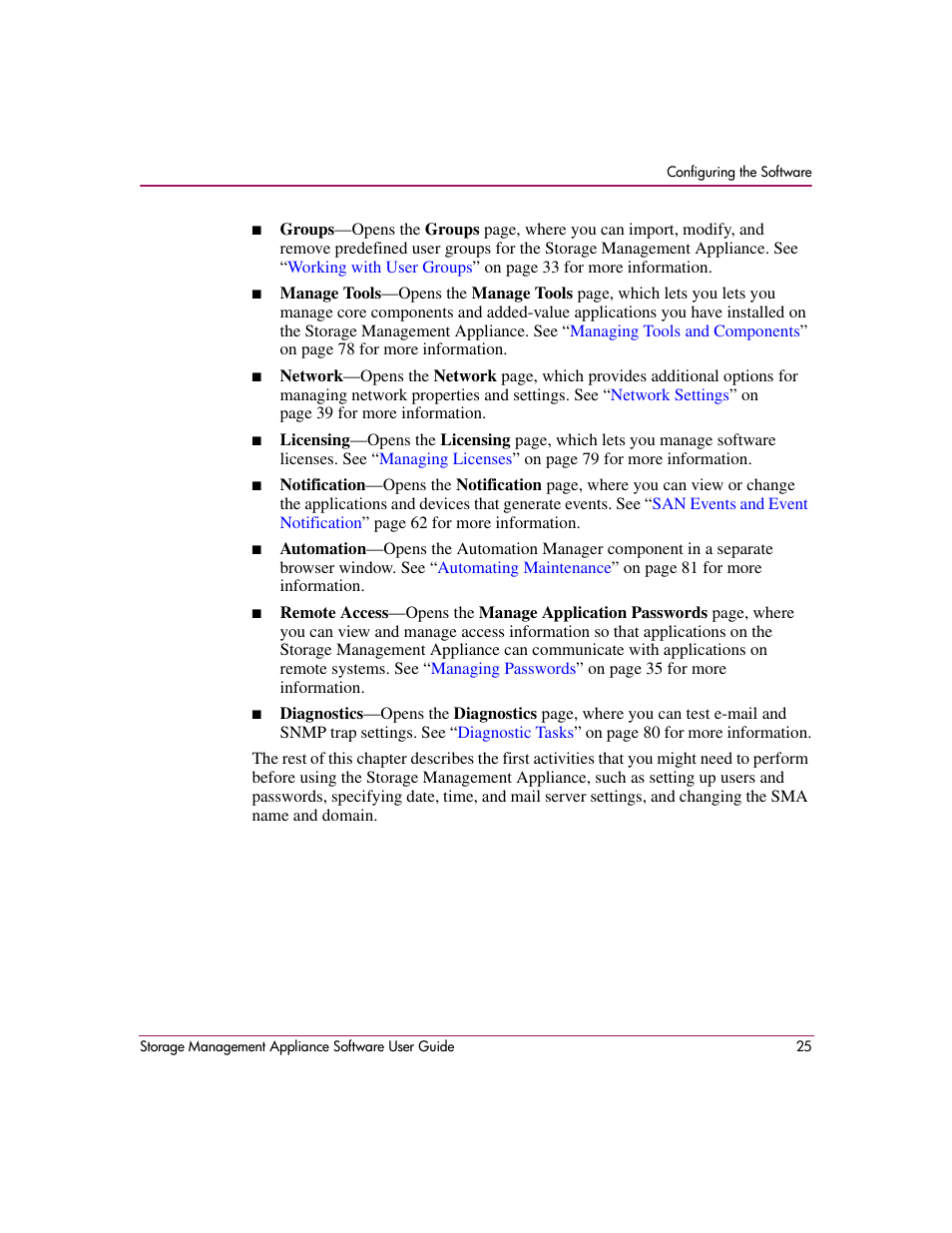 HP OpenView Storage Management Appliance and Software User Manual | Page 41 / 132