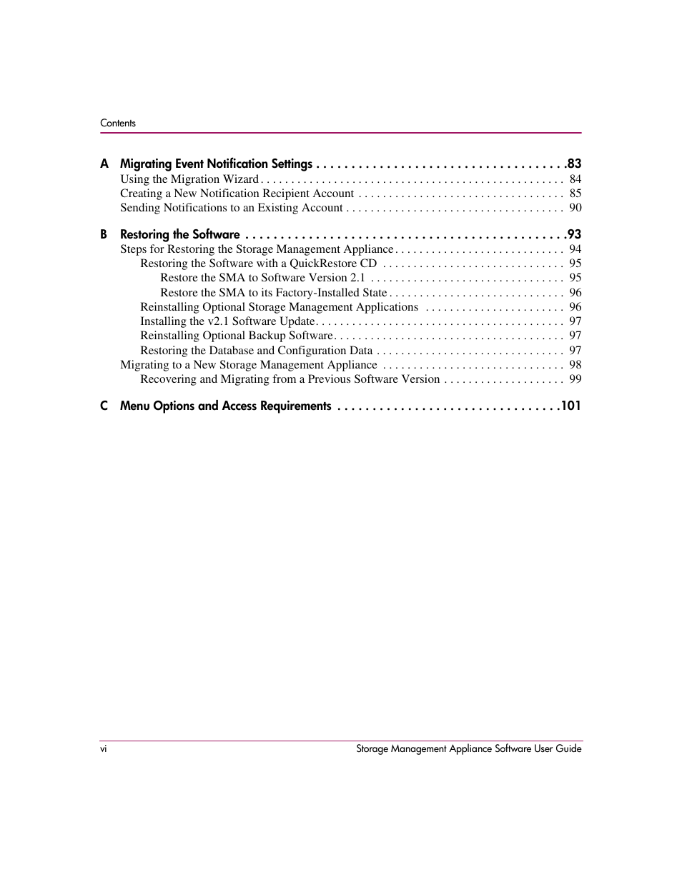 HP OpenView Storage Management Appliance and Software User Manual | Page 6 / 132