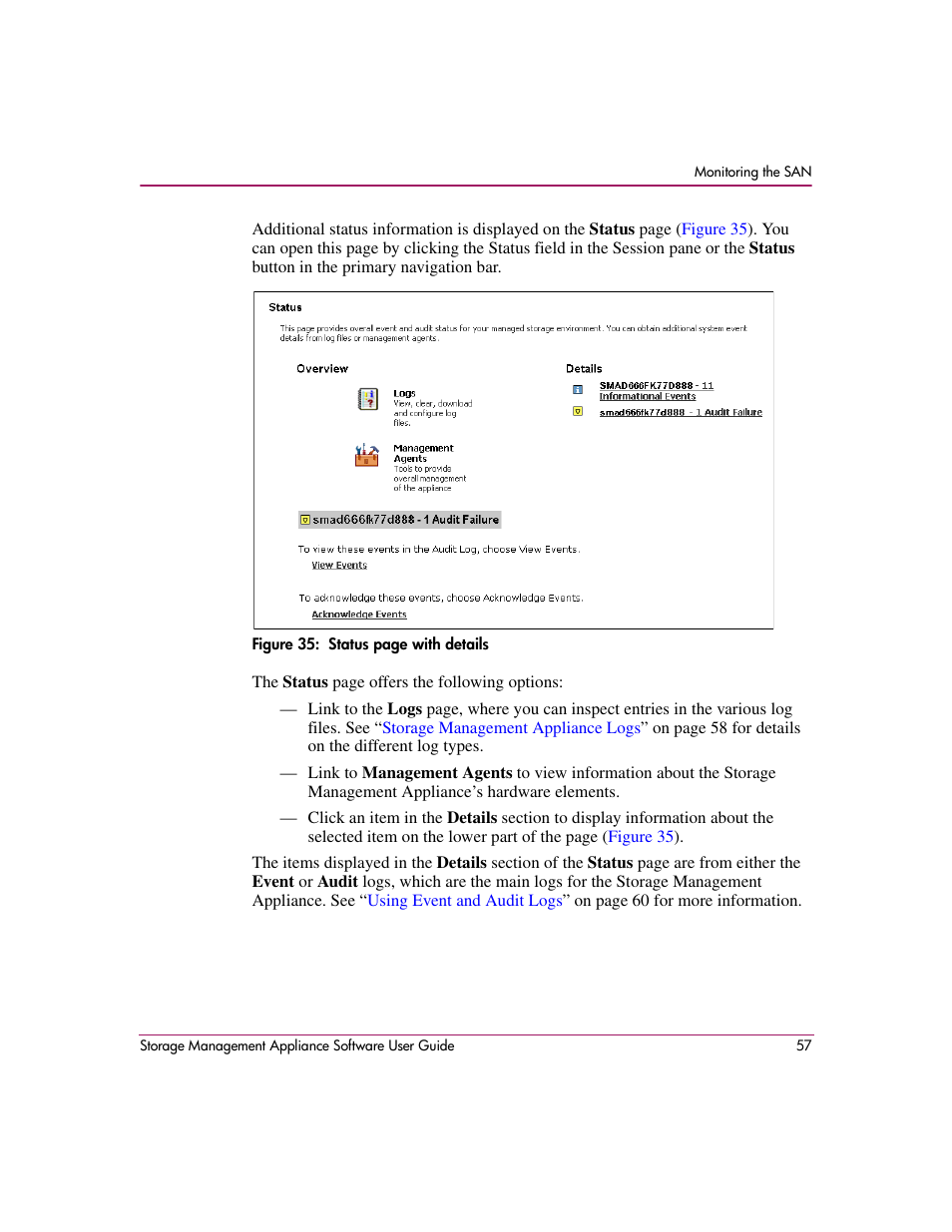 HP OpenView Storage Management Appliance and Software User Manual | Page 73 / 132