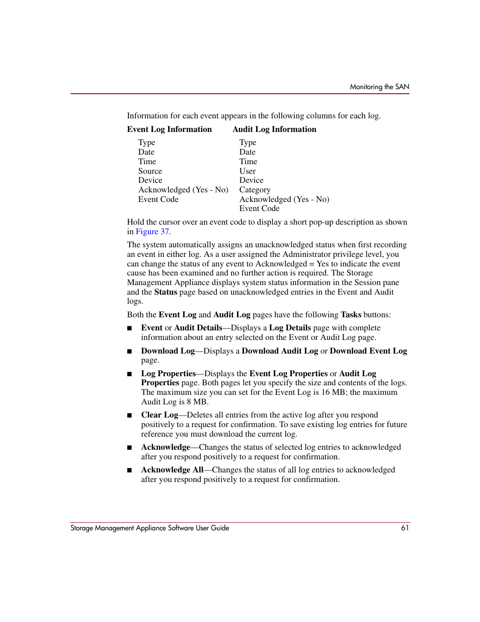 HP OpenView Storage Management Appliance and Software User Manual | Page 77 / 132