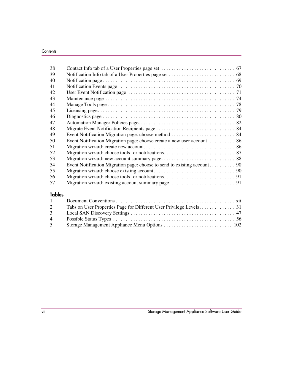 HP OpenView Storage Management Appliance and Software User Manual | Page 8 / 132