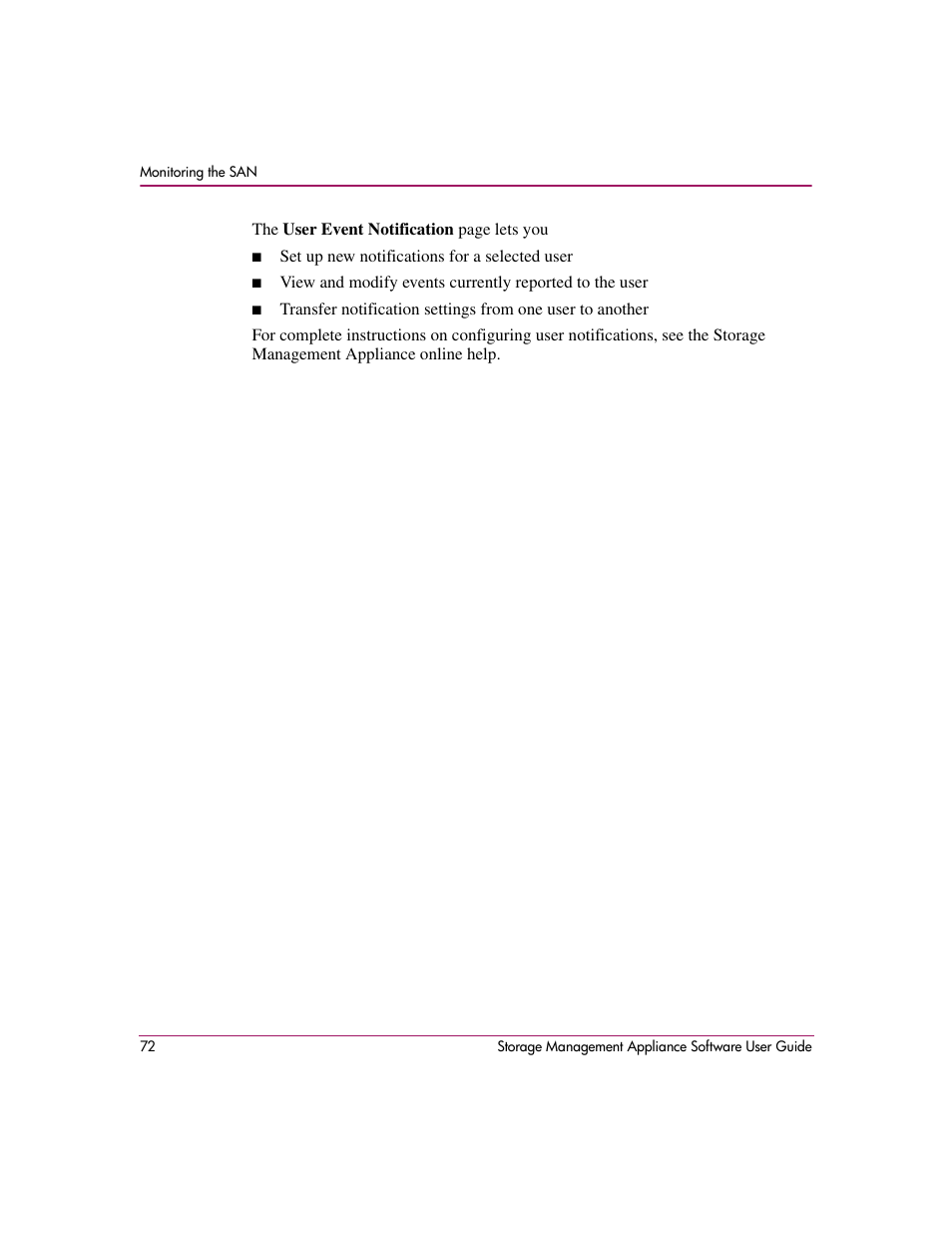 HP OpenView Storage Management Appliance and Software User Manual | Page 88 / 132