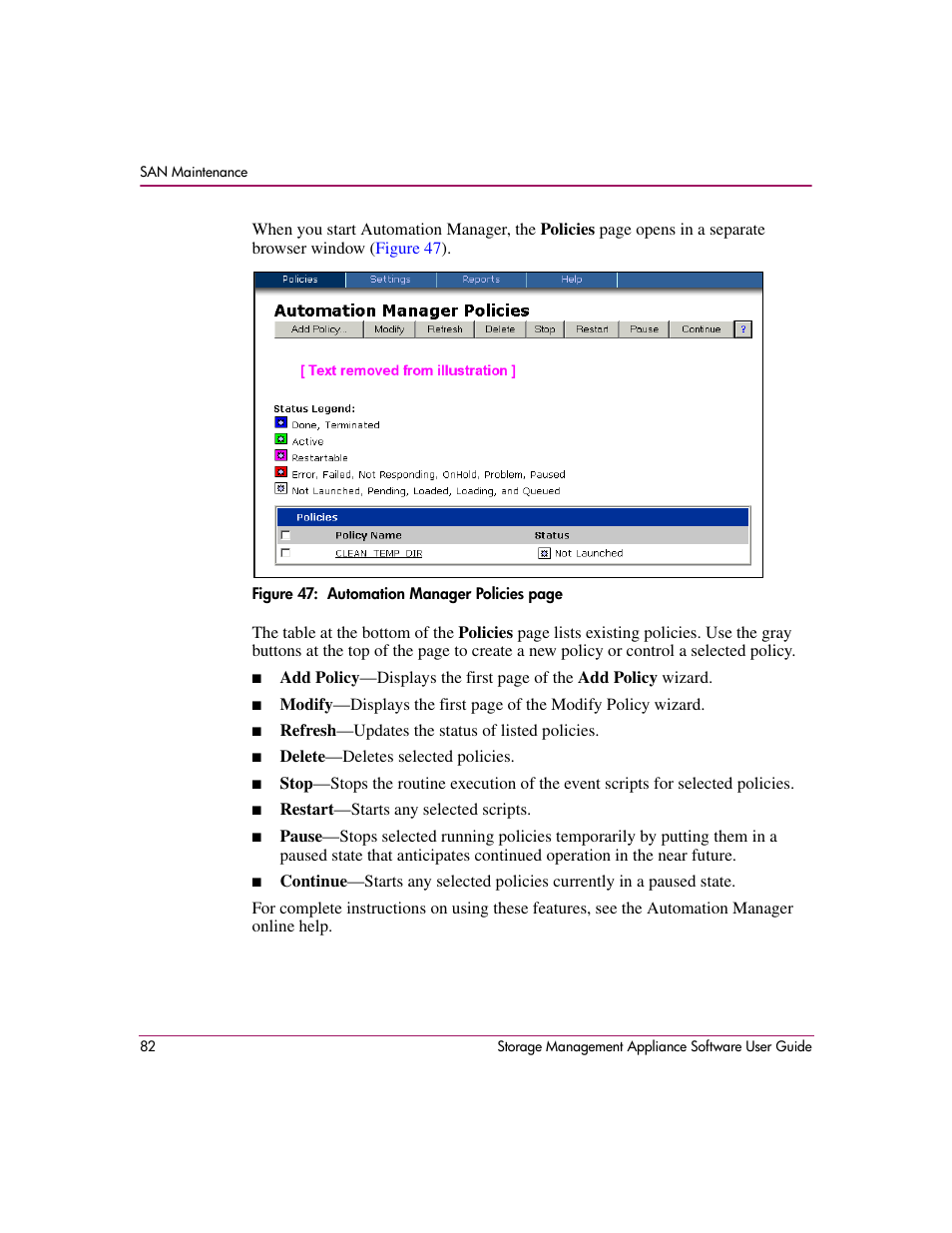 HP OpenView Storage Management Appliance and Software User Manual | Page 98 / 132