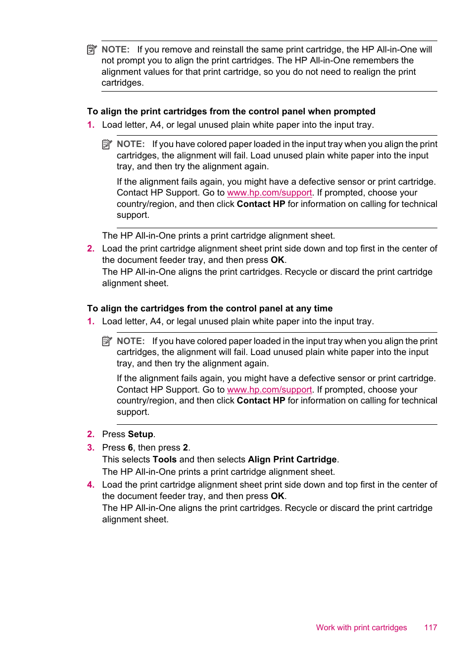 HP Officejet J5740 All-in-One Printer User Manual | Page 119 / 286