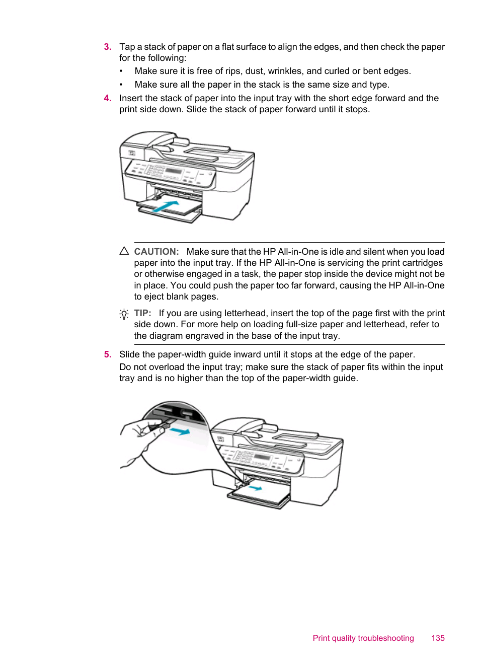 HP Officejet J5740 All-in-One Printer User Manual | Page 137 / 286