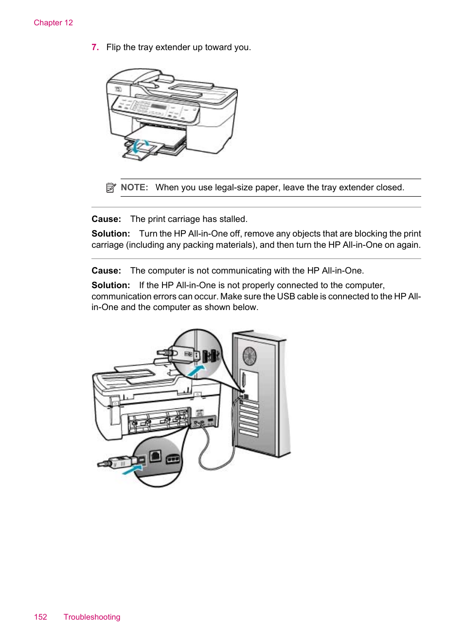 HP Officejet J5740 All-in-One Printer User Manual | Page 154 / 286