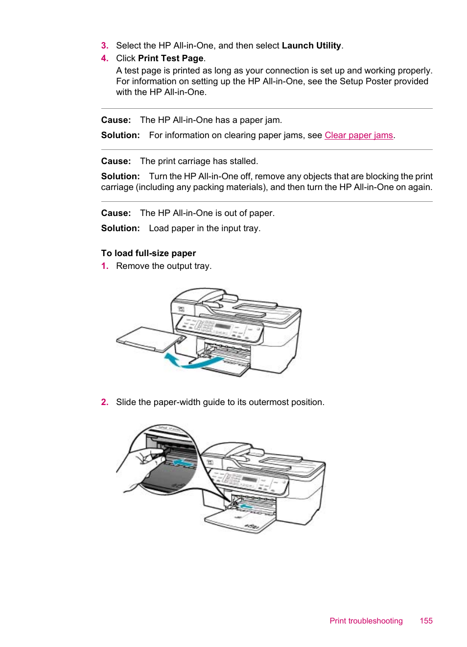 HP Officejet J5740 All-in-One Printer User Manual | Page 157 / 286