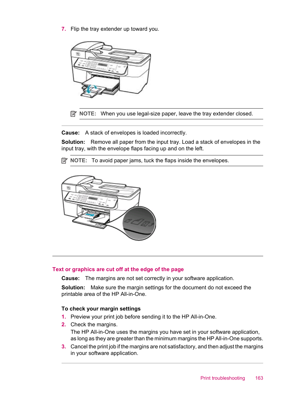 HP Officejet J5740 All-in-One Printer User Manual | Page 165 / 286
