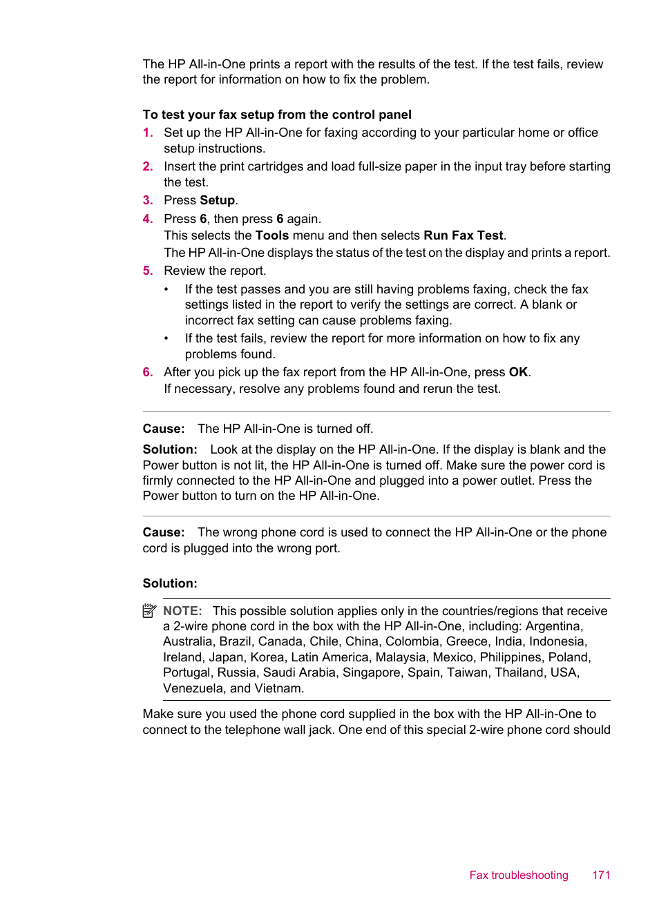 HP Officejet J5740 All-in-One Printer User Manual | Page 173 / 286