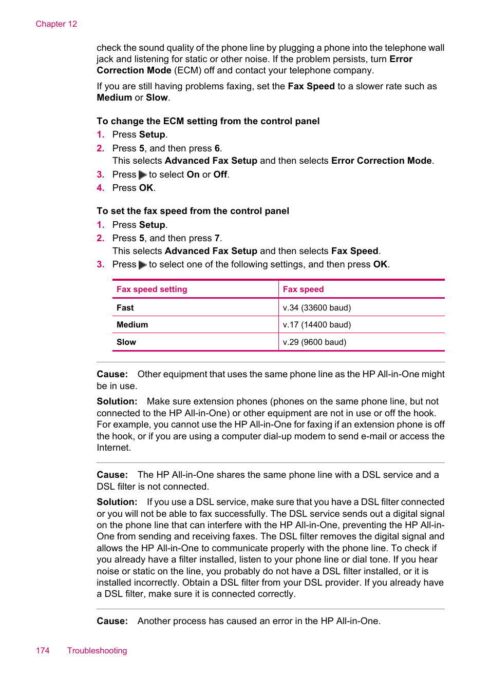 HP Officejet J5740 All-in-One Printer User Manual | Page 176 / 286