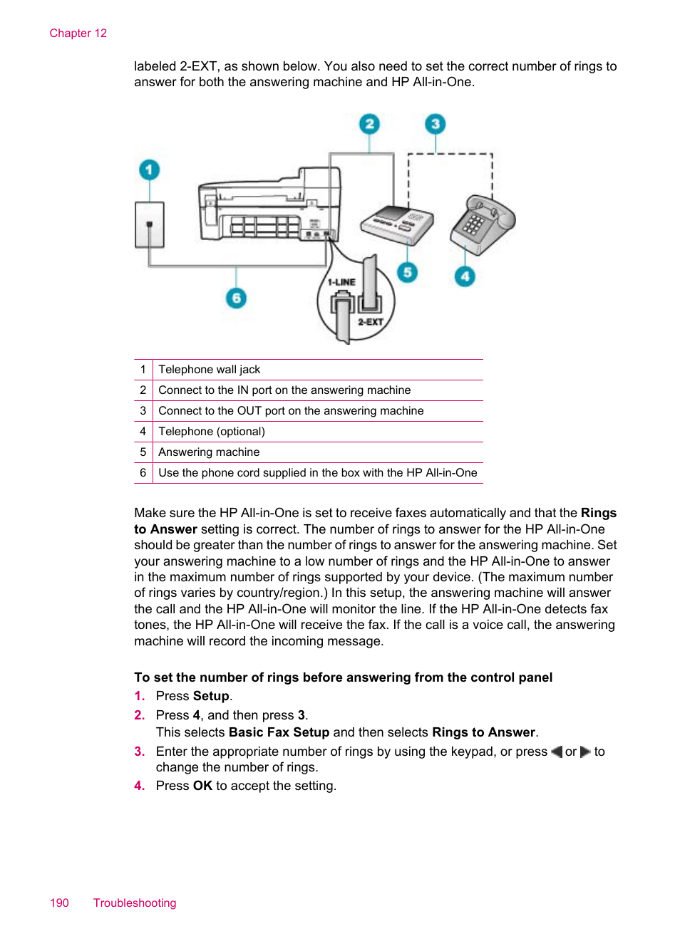 HP Officejet J5740 All-in-One Printer User Manual | Page 192 / 286