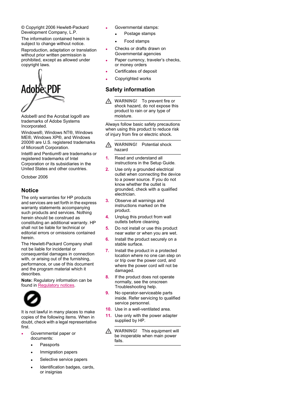 HP Officejet J5740 All-in-One Printer User Manual | Page 2 / 286