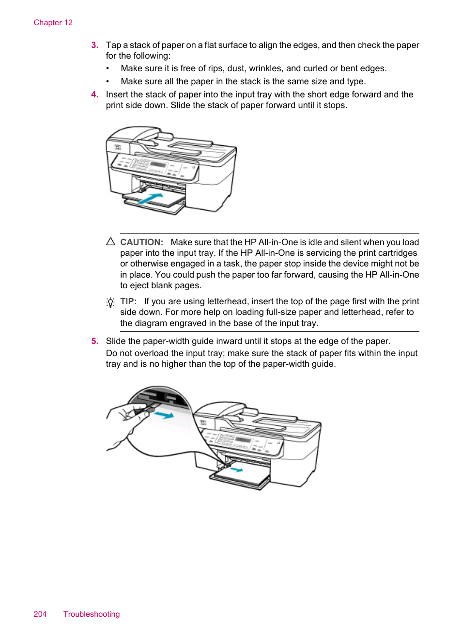 HP Officejet J5740 All-in-One Printer User Manual | Page 206 / 286