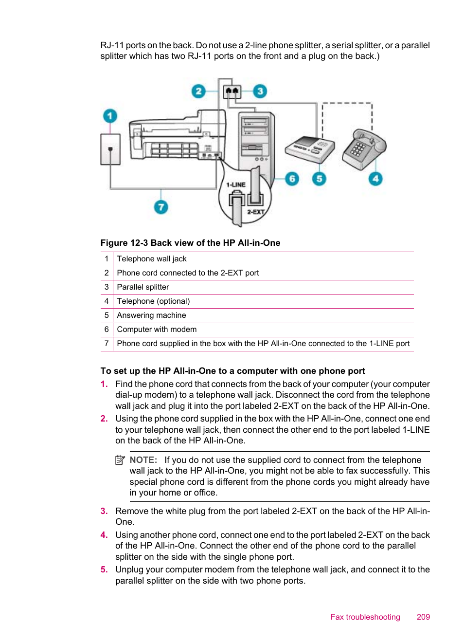HP Officejet J5740 All-in-One Printer User Manual | Page 211 / 286