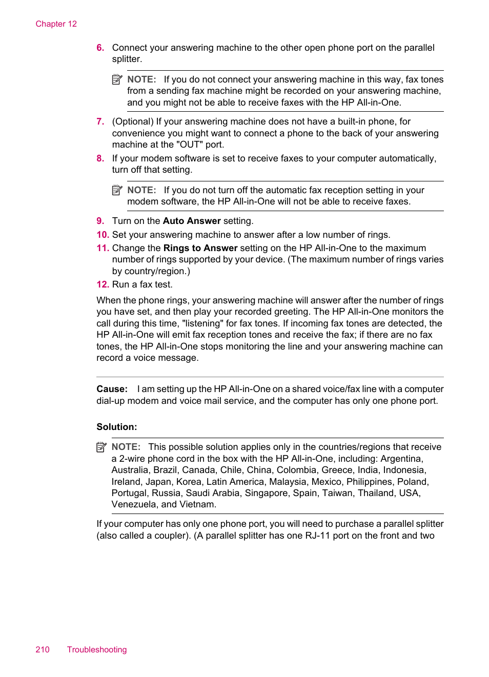 HP Officejet J5740 All-in-One Printer User Manual | Page 212 / 286