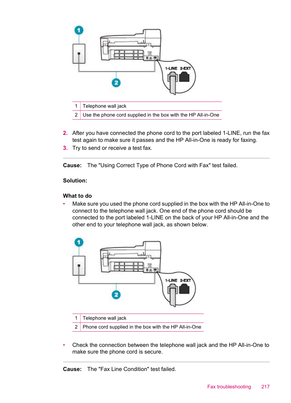 HP Officejet J5740 All-in-One Printer User Manual | Page 219 / 286