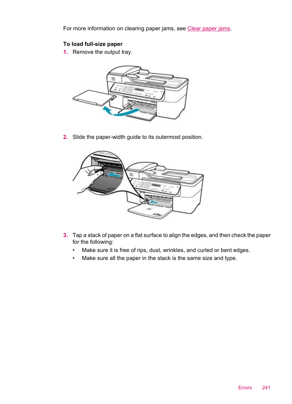 HP Officejet J5740 All-in-One Printer User Manual | Page 243 / 286
