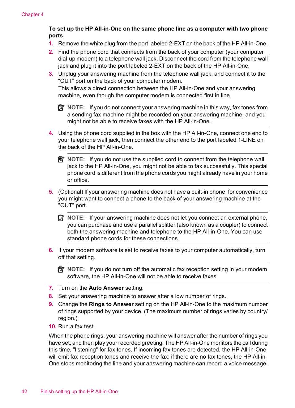 HP Officejet J5740 All-in-One Printer User Manual | Page 44 / 286