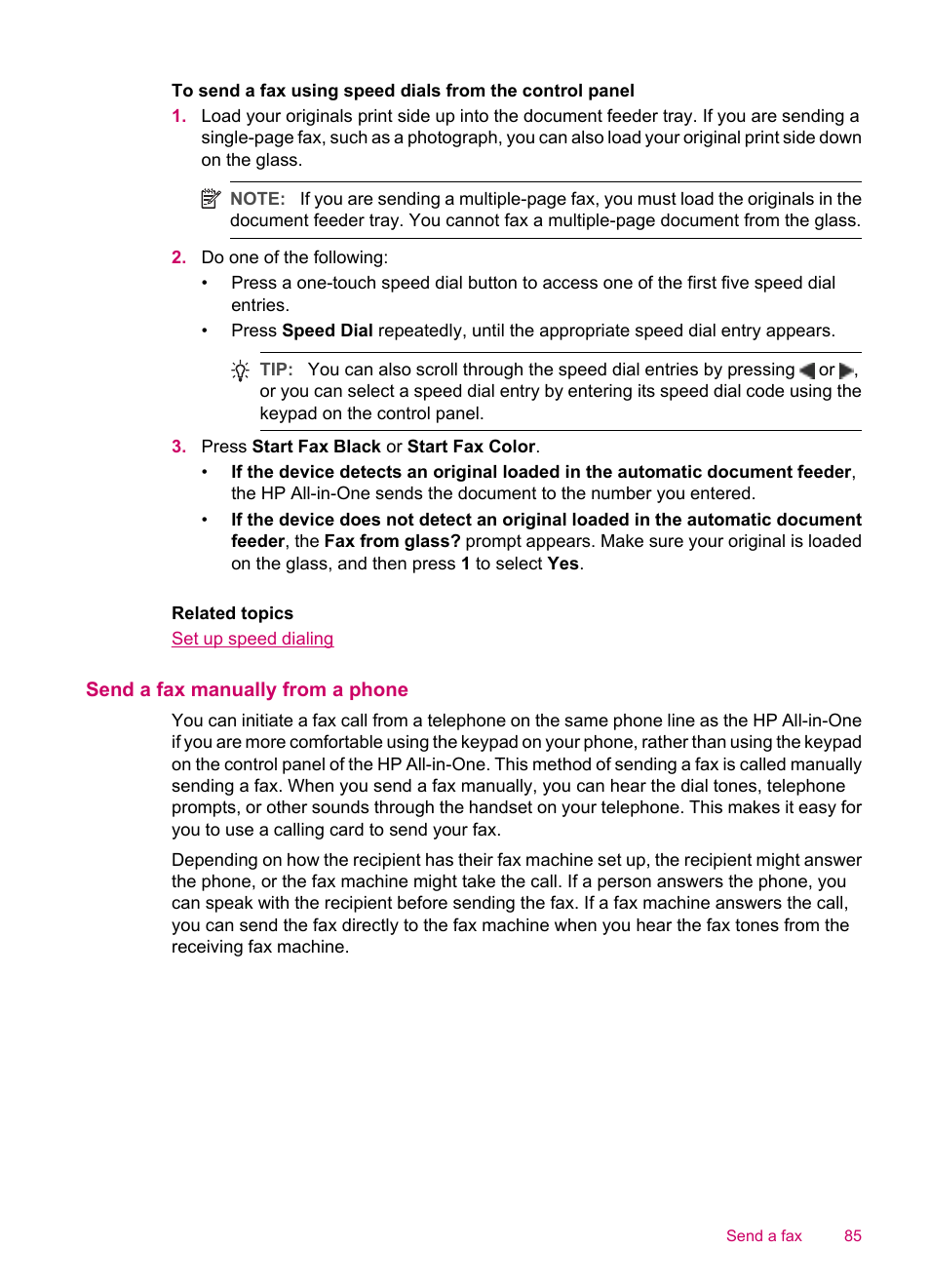 Send a fax manually from a phone, How do i manually send faxes | HP Officejet J5740 All-in-One Printer User Manual | Page 87 / 286