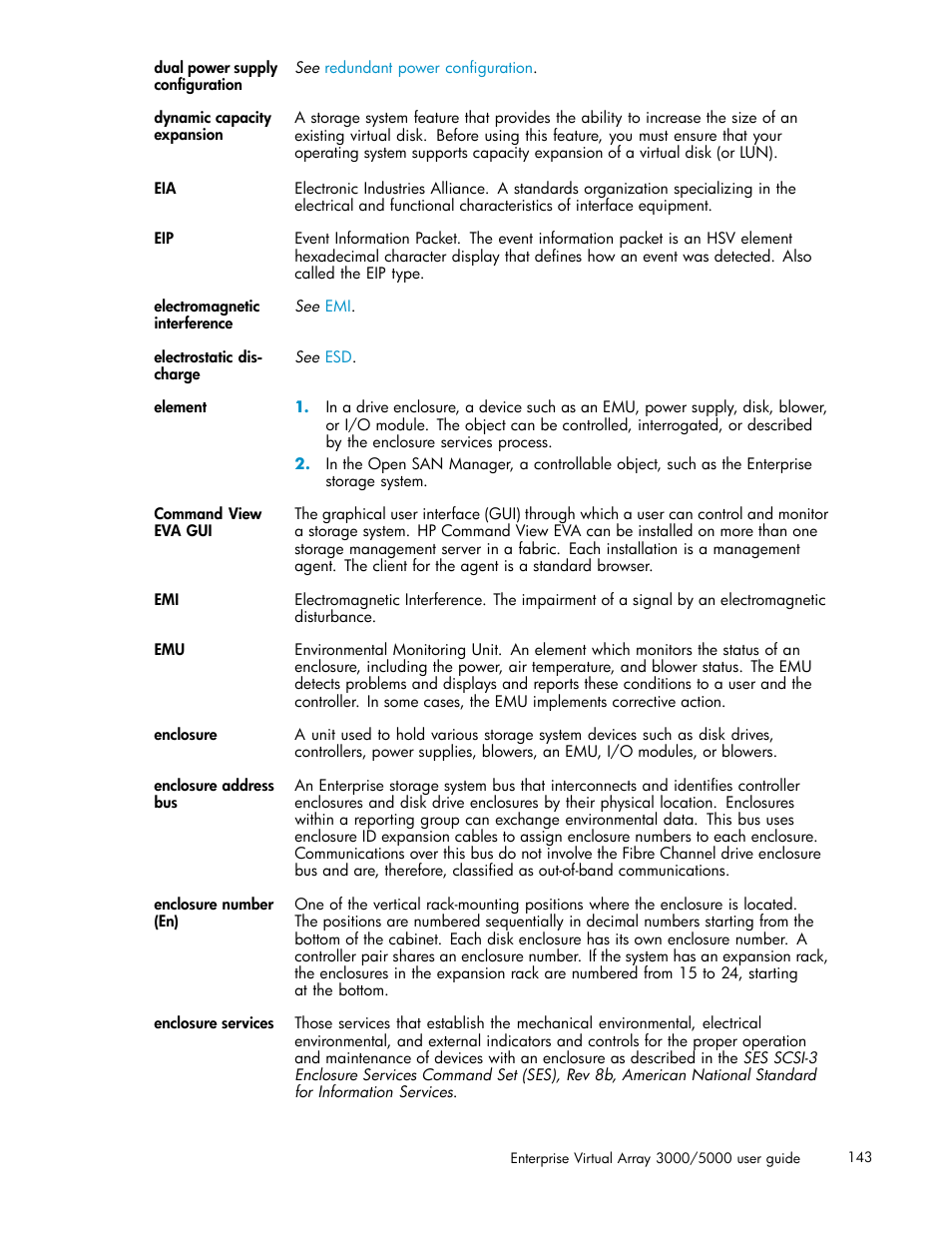 HP 3000 Enterprise Virtual Array User Manual | Page 143 / 161