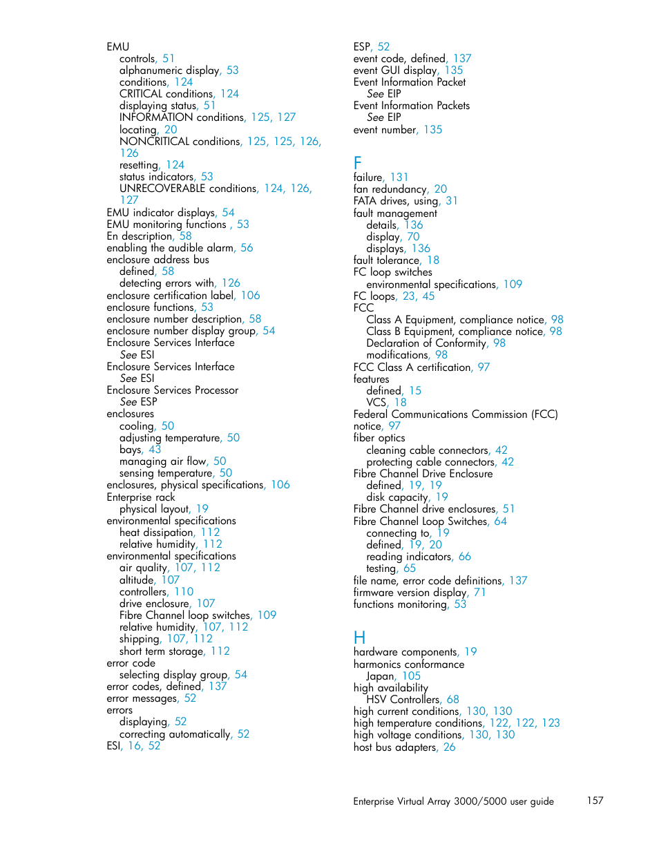 HP 3000 Enterprise Virtual Array User Manual | Page 157 / 161