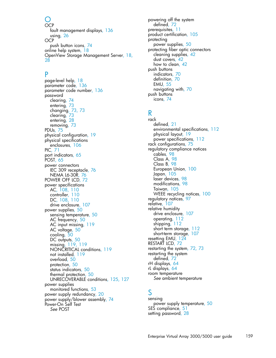 HP 3000 Enterprise Virtual Array User Manual | Page 159 / 161