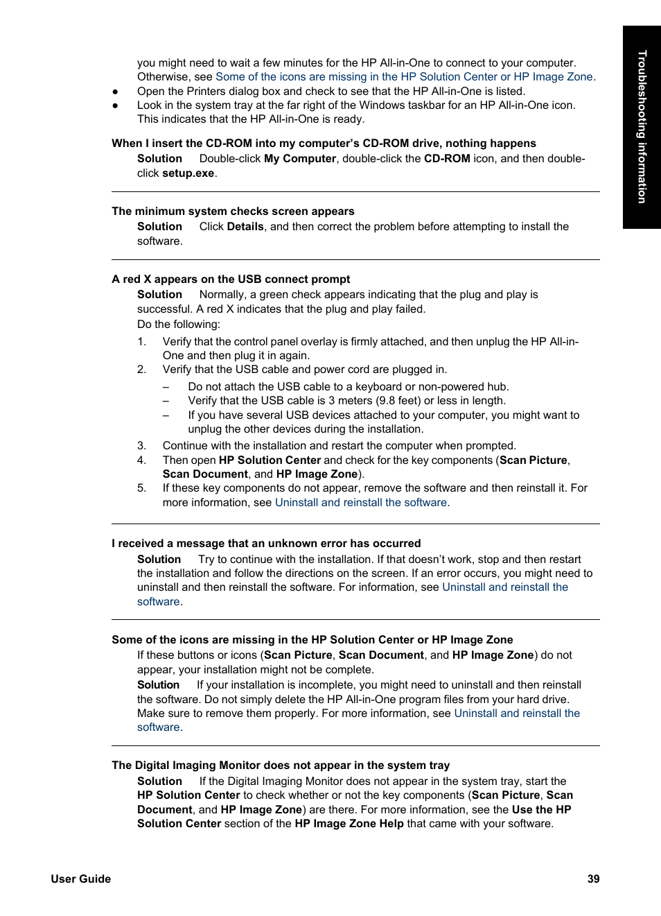 HP PSC 1417 All-in-One Printer User Manual | Page 43 / 64