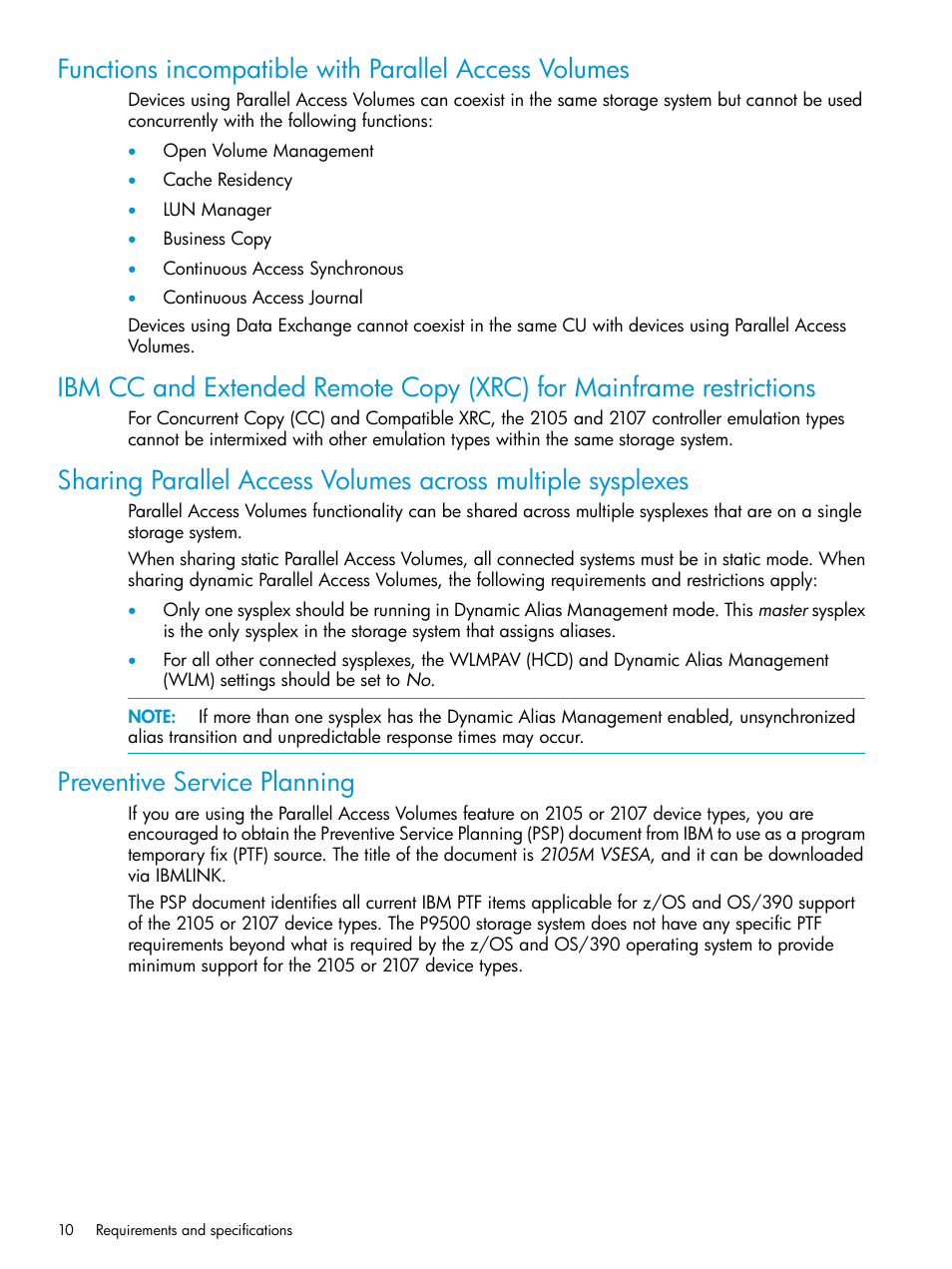 Preventive service planning | HP XP P9500 Storage User Manual | Page 10 / 50