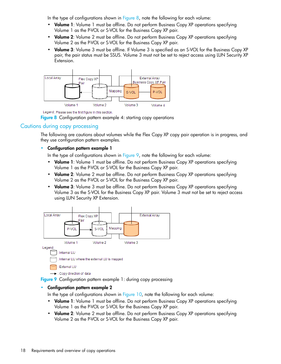 Cautions during copy processing | HP StorageWorks XP Remote Web Console Software User Manual | Page 18 / 54