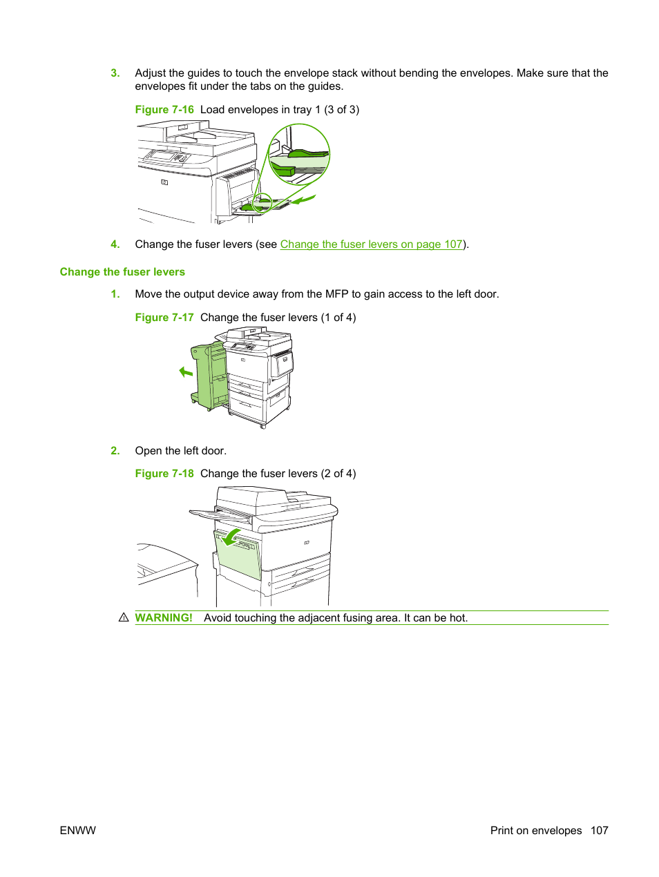 HP LaserJet M9059 Multifunction Printer series User Manual | Page 121 / 272