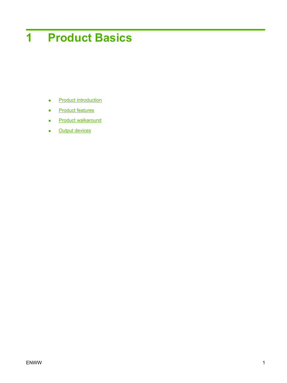 Product basics, 1 product basics, 1product basics | HP LaserJet M9059 Multifunction Printer series User Manual | Page 15 / 272