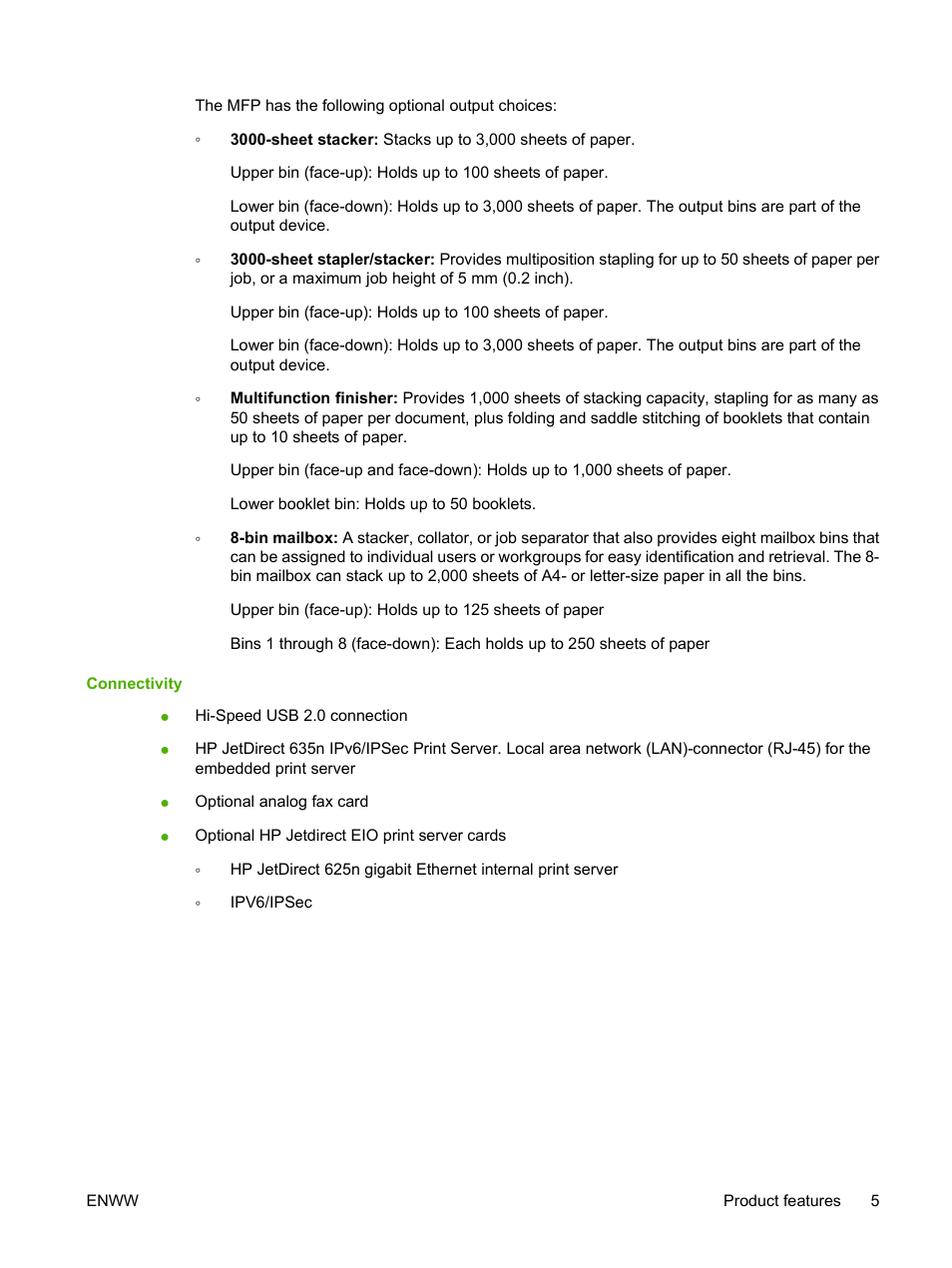 HP LaserJet M9059 Multifunction Printer series User Manual | Page 19 / 272