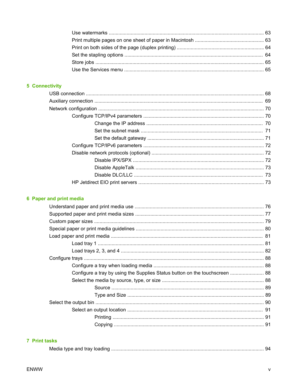 HP LaserJet M9059 Multifunction Printer series User Manual | Page 7 / 272