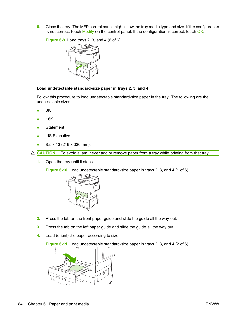 HP LaserJet M9059 Multifunction Printer series User Manual | Page 98 / 272