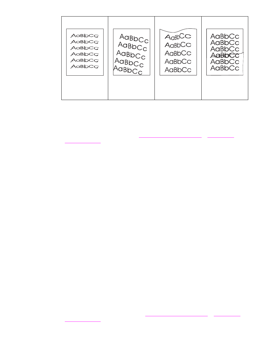 E light print or fade, E specks, E dropouts | E lines, Light print or fade, Specks, Dropouts, Lines | HP LaserJet 9040.9050 Multifunction Printer series User Manual | Page 162 / 260