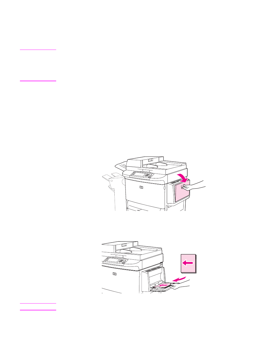 Loading input trays, Loading tray1, Loading tray 1 | HP LaserJet 9040.9050 Multifunction Printer series User Manual | Page 33 / 260