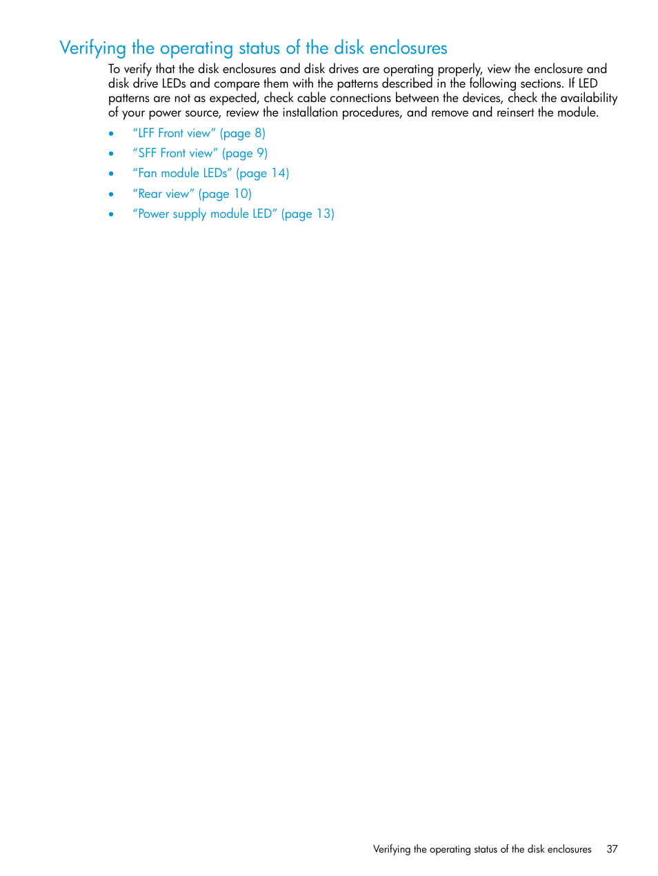 HP D3000 Disk Enclosures User Manual | Page 37 / 69